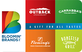 Carte-cadeau électronique Bloomin’ Brands