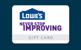 $50 Lowe's® 礼品卡