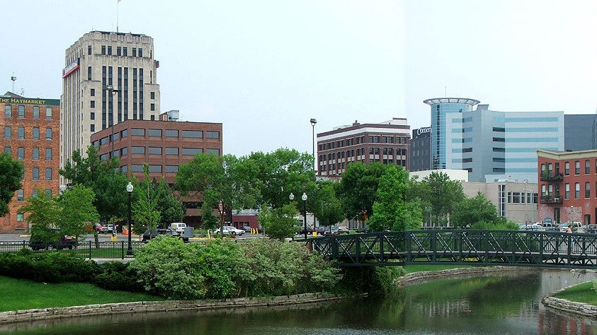 Silhouette de la ville de Kalamazoo, Michigan