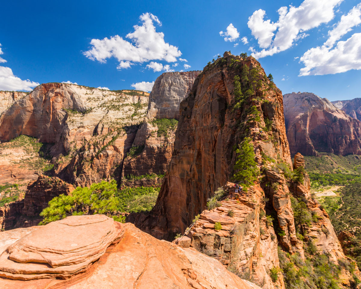 A mountain formation in Zion National Park