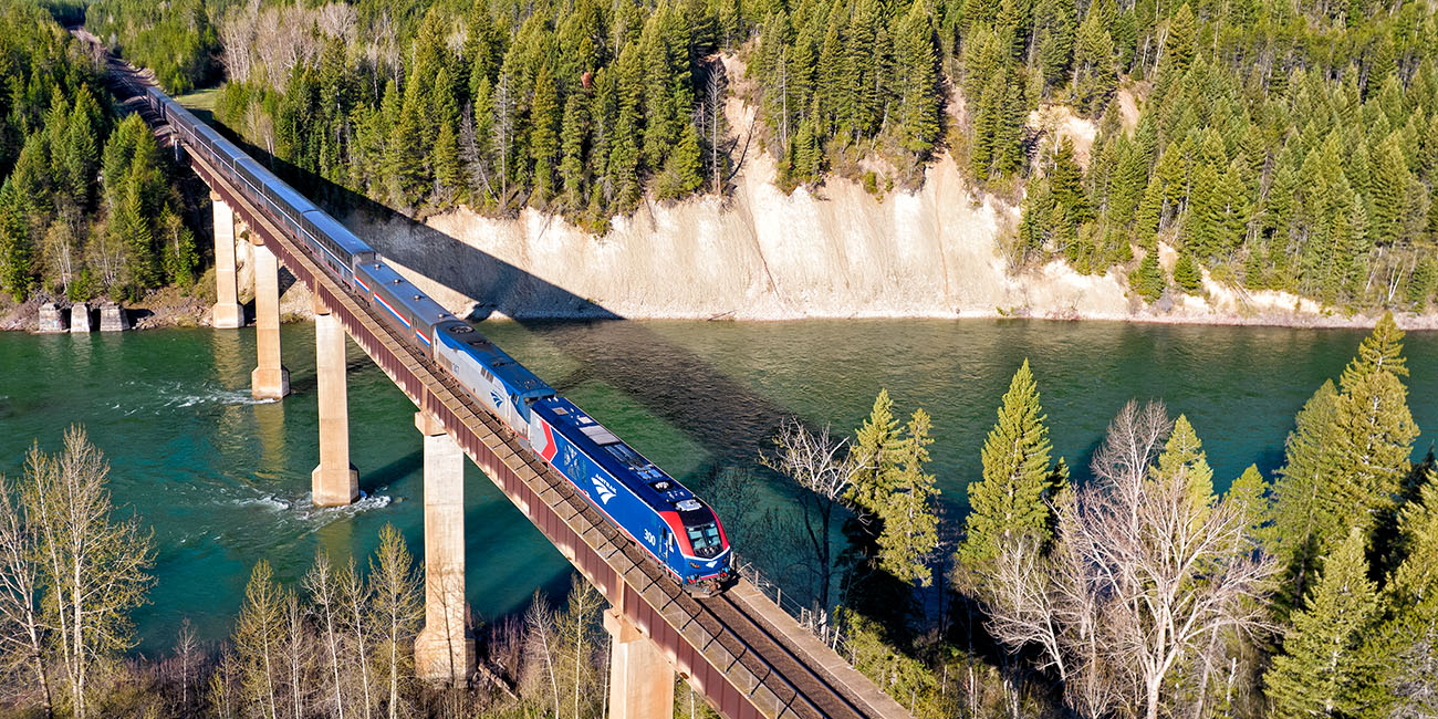 Train over river