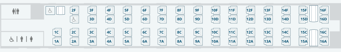 Northeast Regional Business Class Seat Diagram