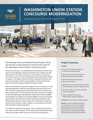 Fiche d'information : Modernisation du hall de la gare Union Station de Washington