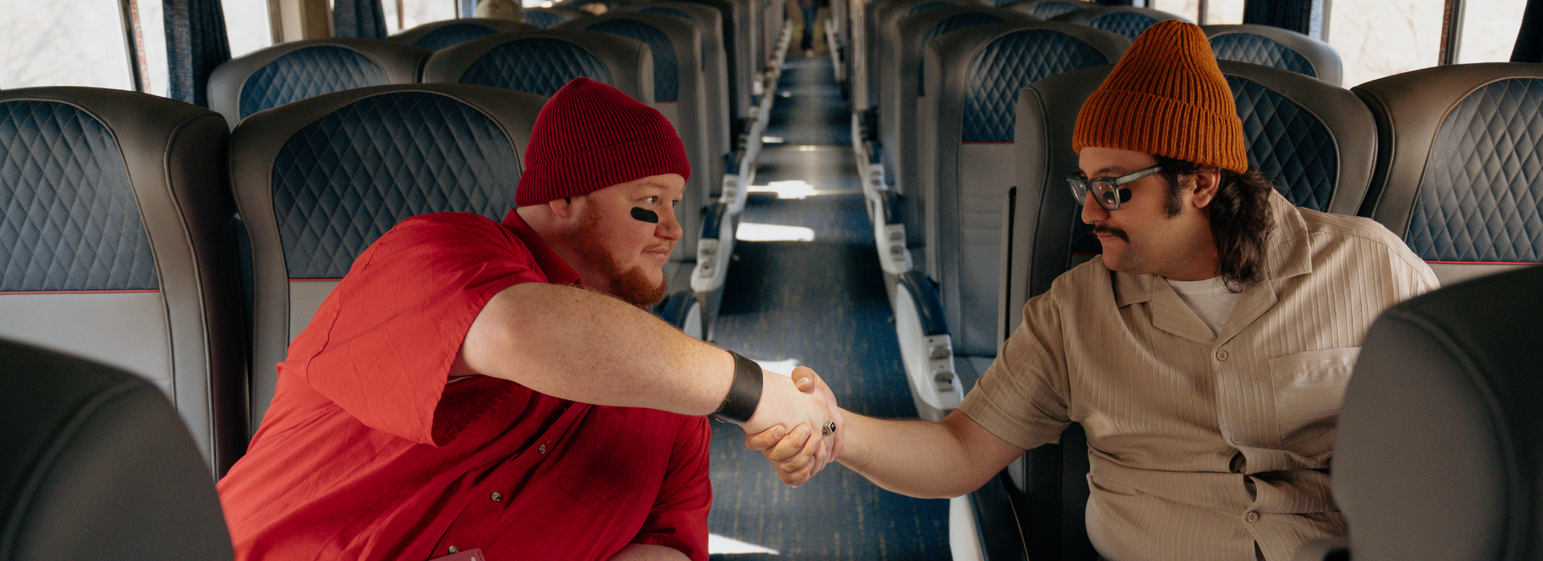 guys-traveling-on-the-heartland-flyer-for-the-big-game