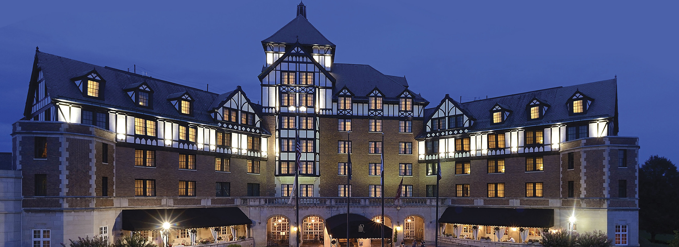 Hotel Roanoke front entrance view
