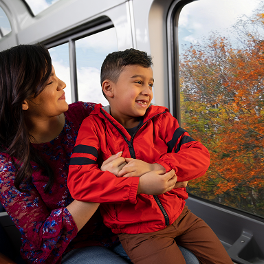 mom-and-son-enjoying-ride-on-amtrak