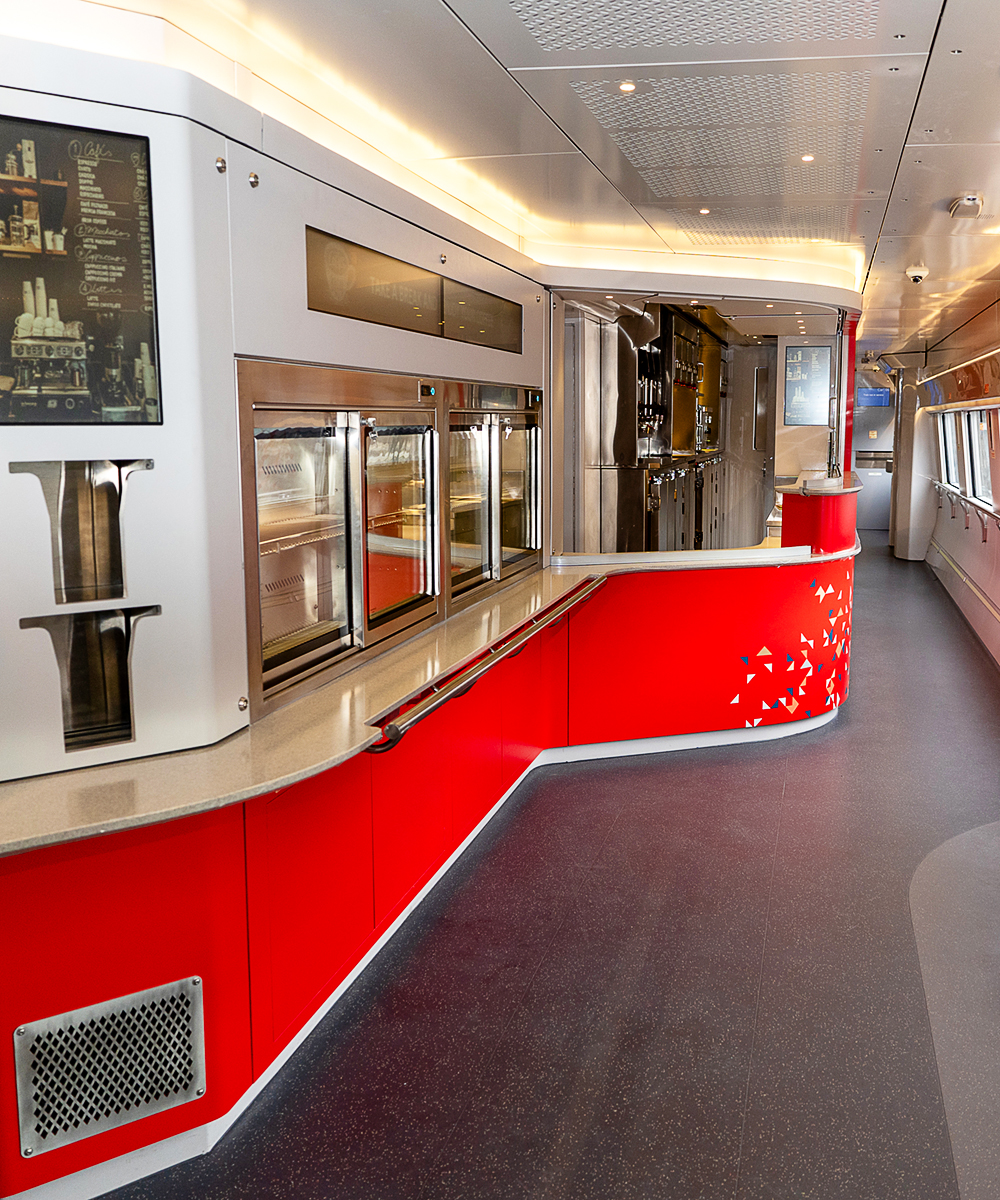 Coche cafetería del NextGen Acela